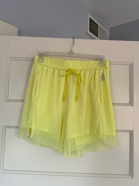 Free people movement mesh layered athletic shorts